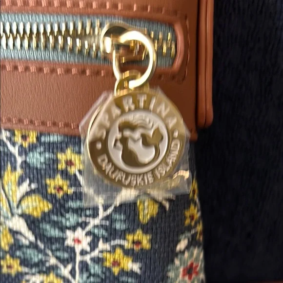 Spartina 449 Brown and Yellow Floral Crossbody Bag - Picture 6 of 7